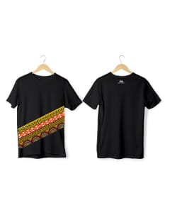 Greys&Blues Vibrant Pima Round Neck T-Shirt - Black